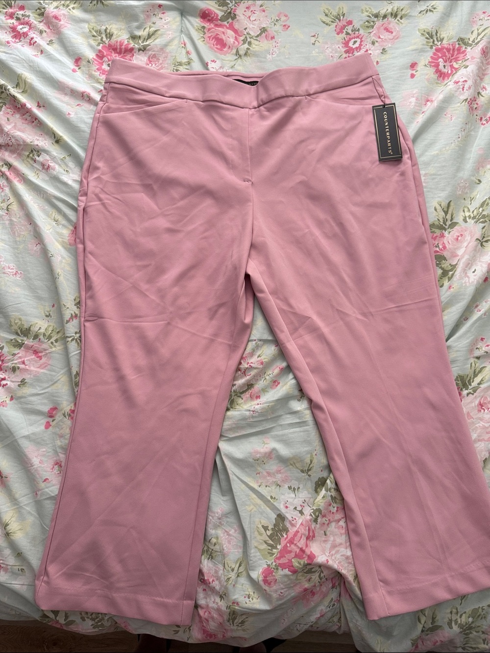 Counterparts Wide Leg Pants in Dusty Pink